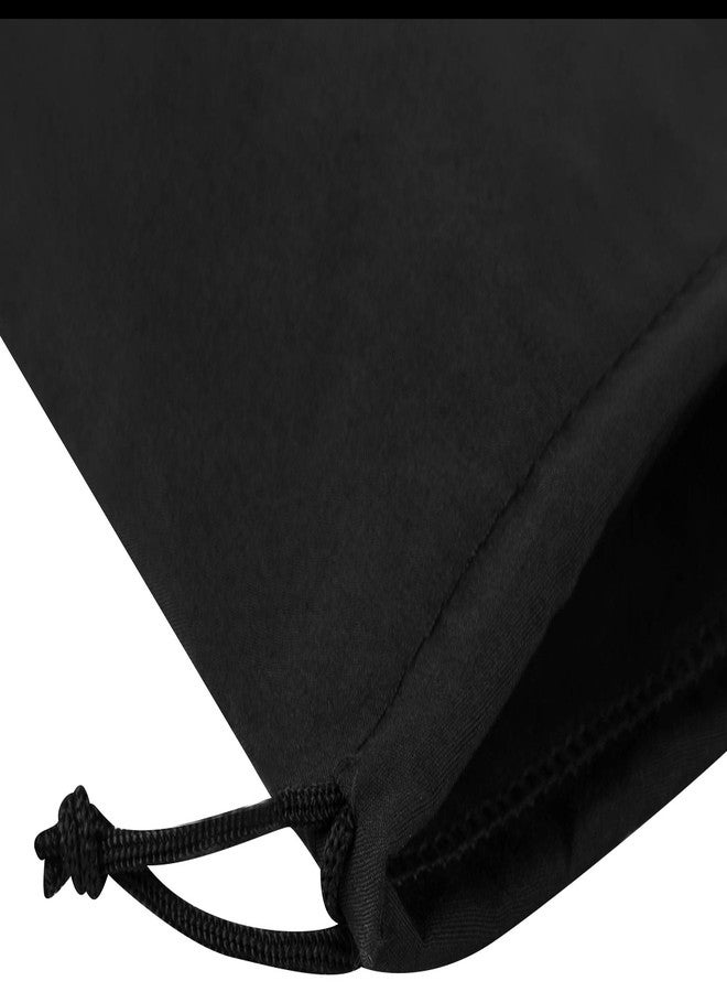 DR Black Cotton Drawstring Bags - Cinch and Ditty Stuff Pouch - For Travel Storage Pantry Gifts Organization (7 x 9 inch -12 pack) - Image 5